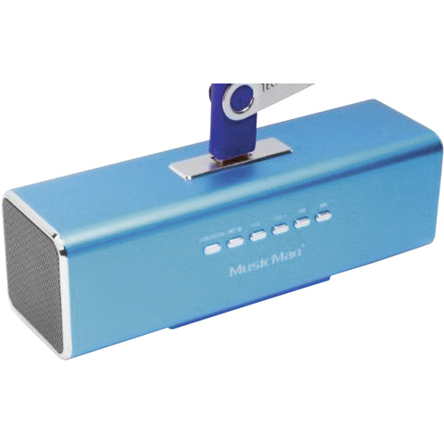 MusicMan FM Lautsprecher AUX, MA Radio, | Blau Mini Lautsprecher voelkner USB, Technaxx SD