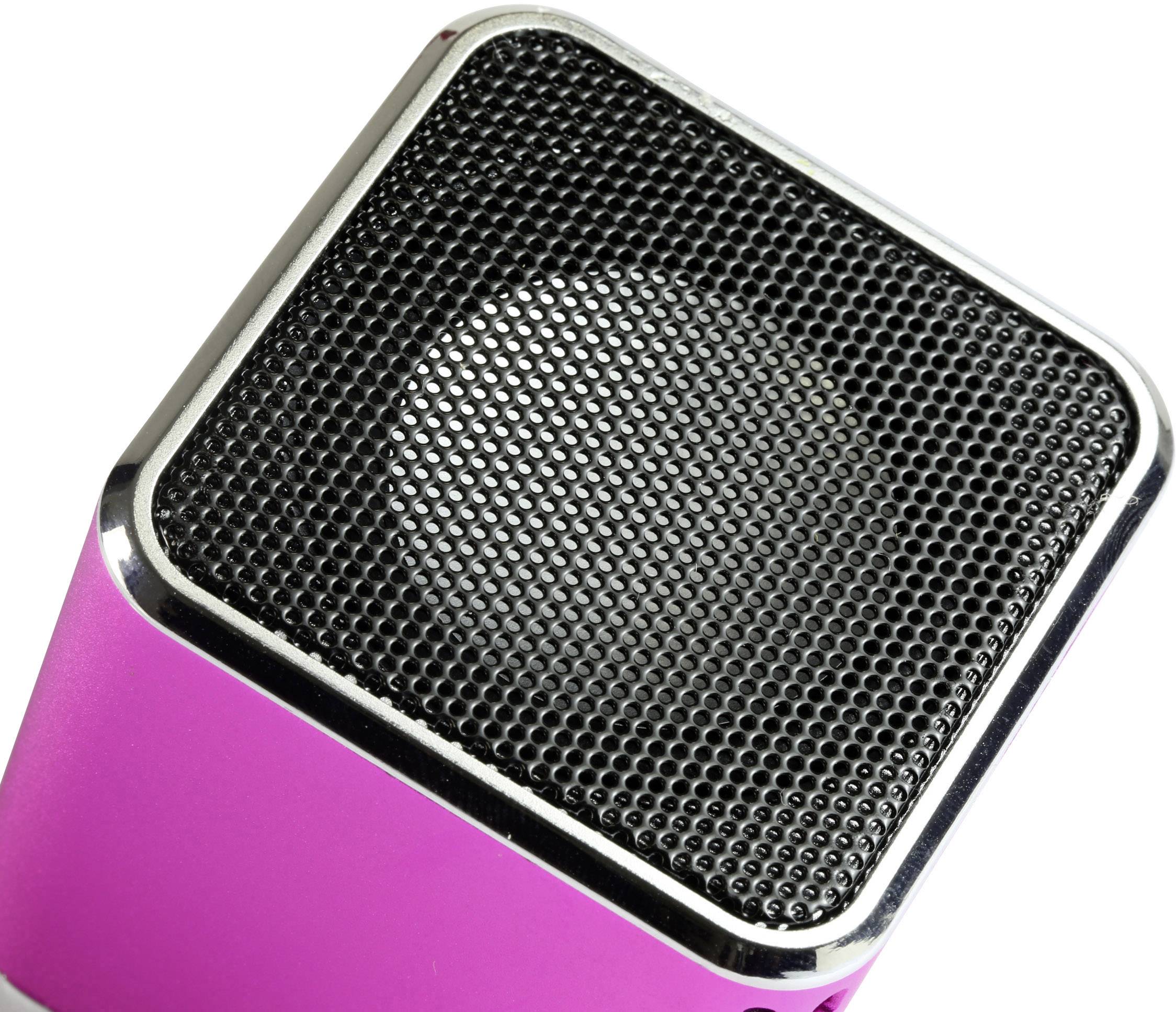 Mini Lautsprecher Technaxx MusicMan Mini AUX, SD, USB Pink