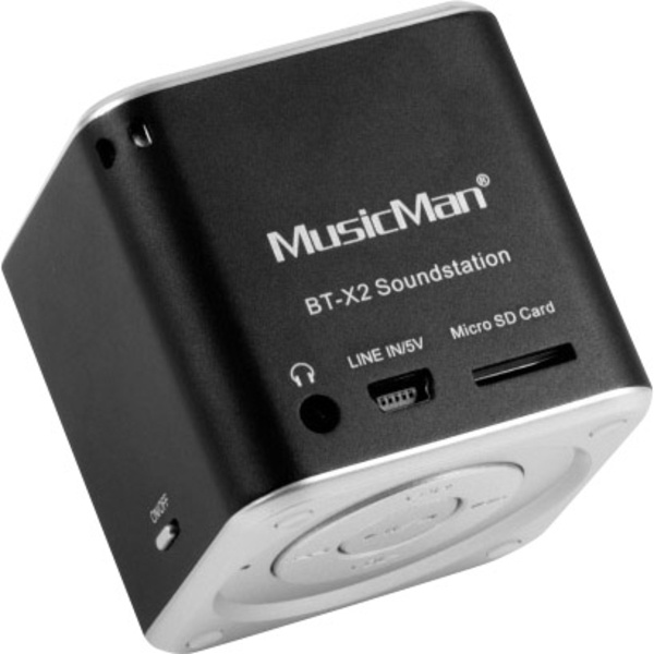 Technaxx MusicMan® Soundstation BT-X2 Bluetooth® Lautsprecher Schwarz