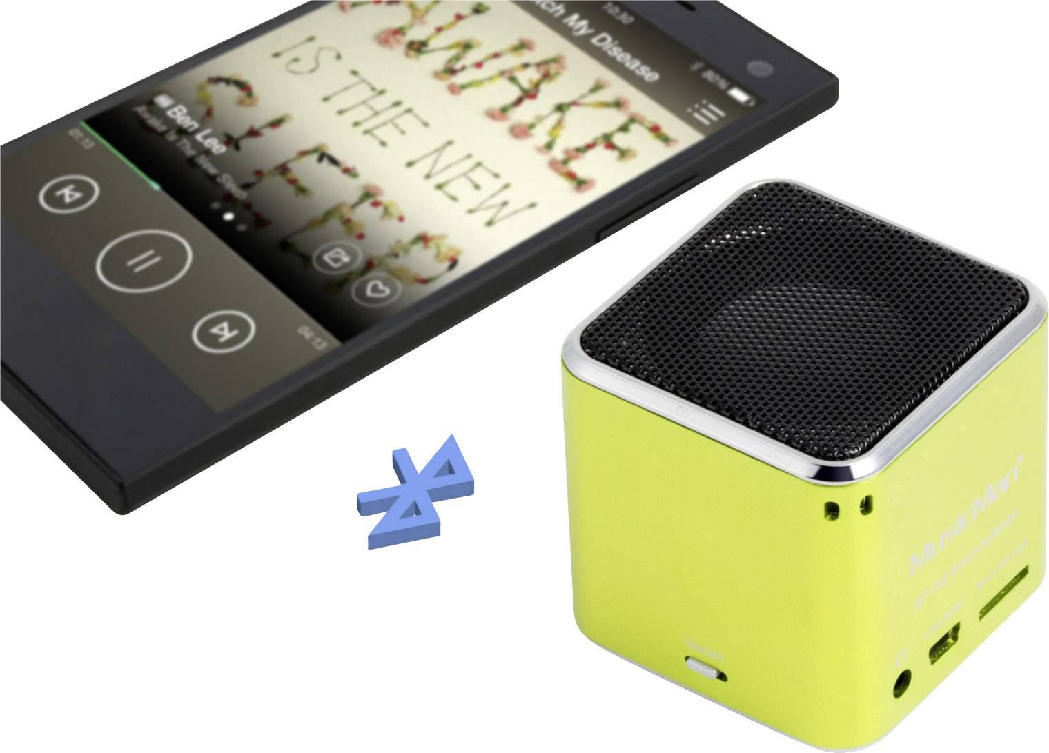 Technaxx MusicMan® Soundstation BT-X2 Bluetooth® Lautsprecher Grün