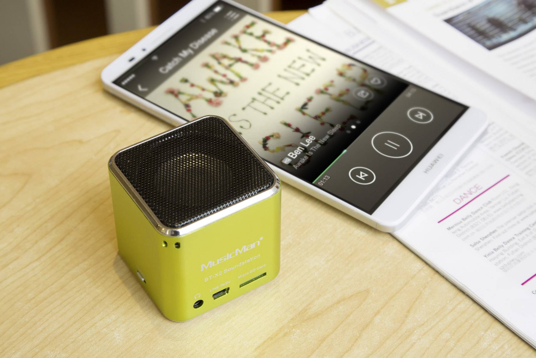 Technaxx MusicMan® Soundstation BT-X2 Bluetooth® Lautsprecher Grün