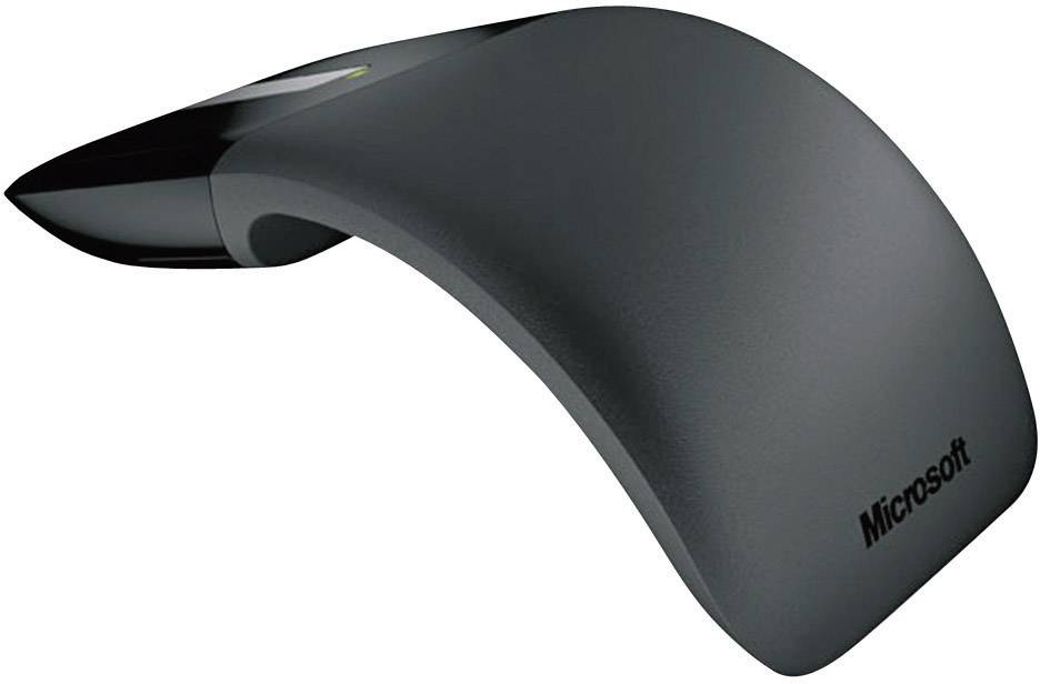 Microsoft Arc Touch Mouse Maus Funk Optisch Schwarz 2 Tasten 2400 dpi Touch-Oberfläche