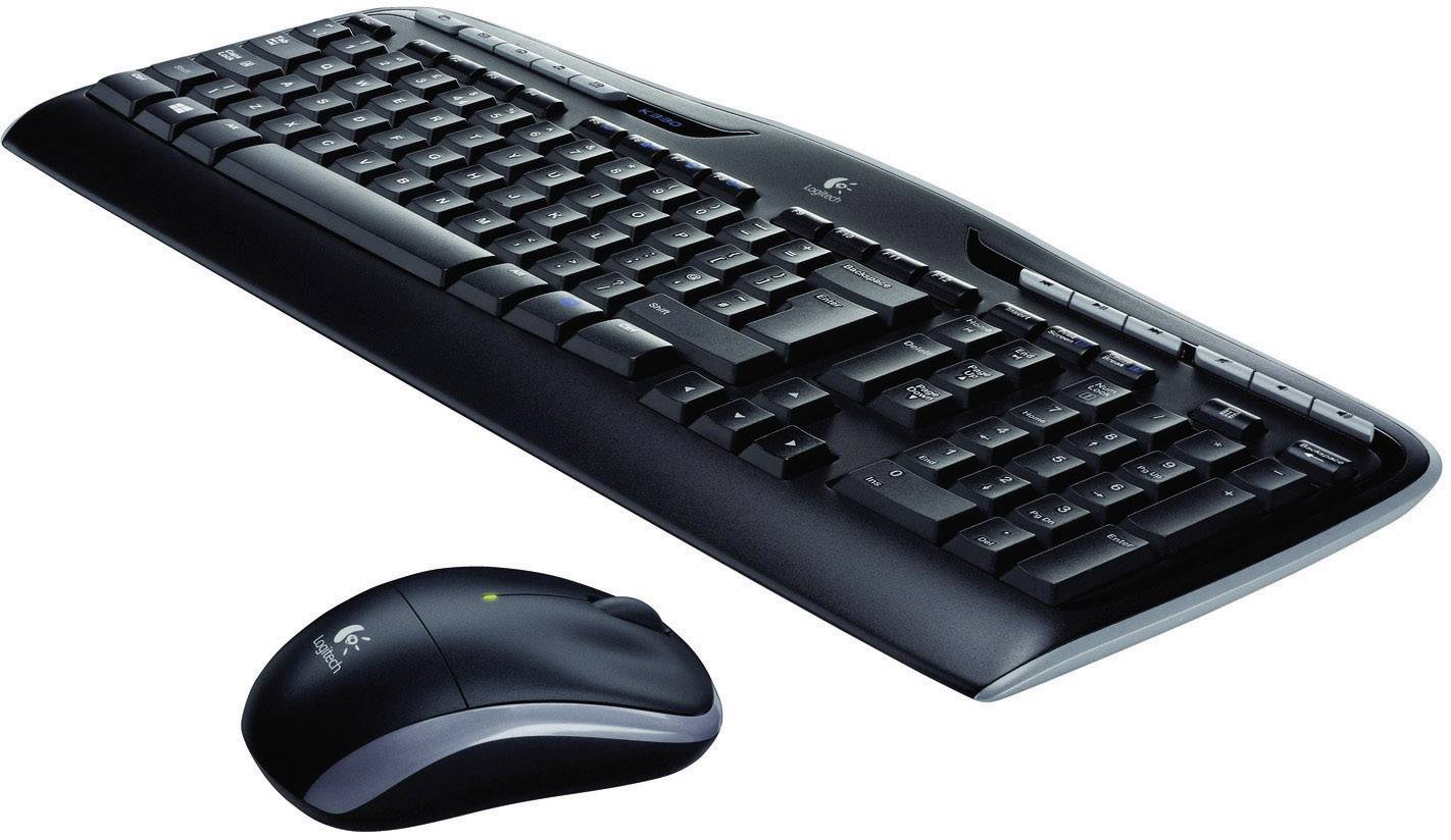 Logitech MK330 Wireless Combo Funk Tastatur, Maus-Set Deutsch, QWERTZ Schwarz