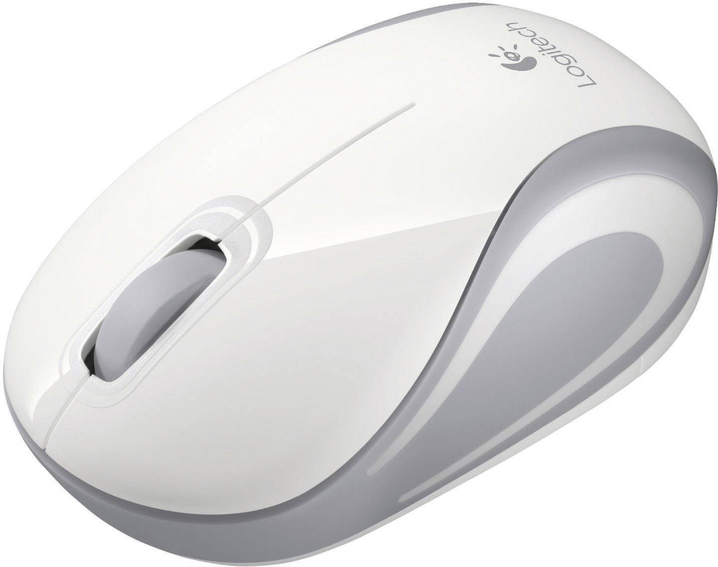 Logitech M187 Maus Funk Optisch Weiß 3 Tasten