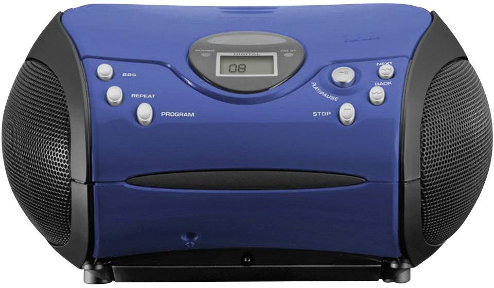 Lenco UKW-Radio m.CD SCD-24 blue/black