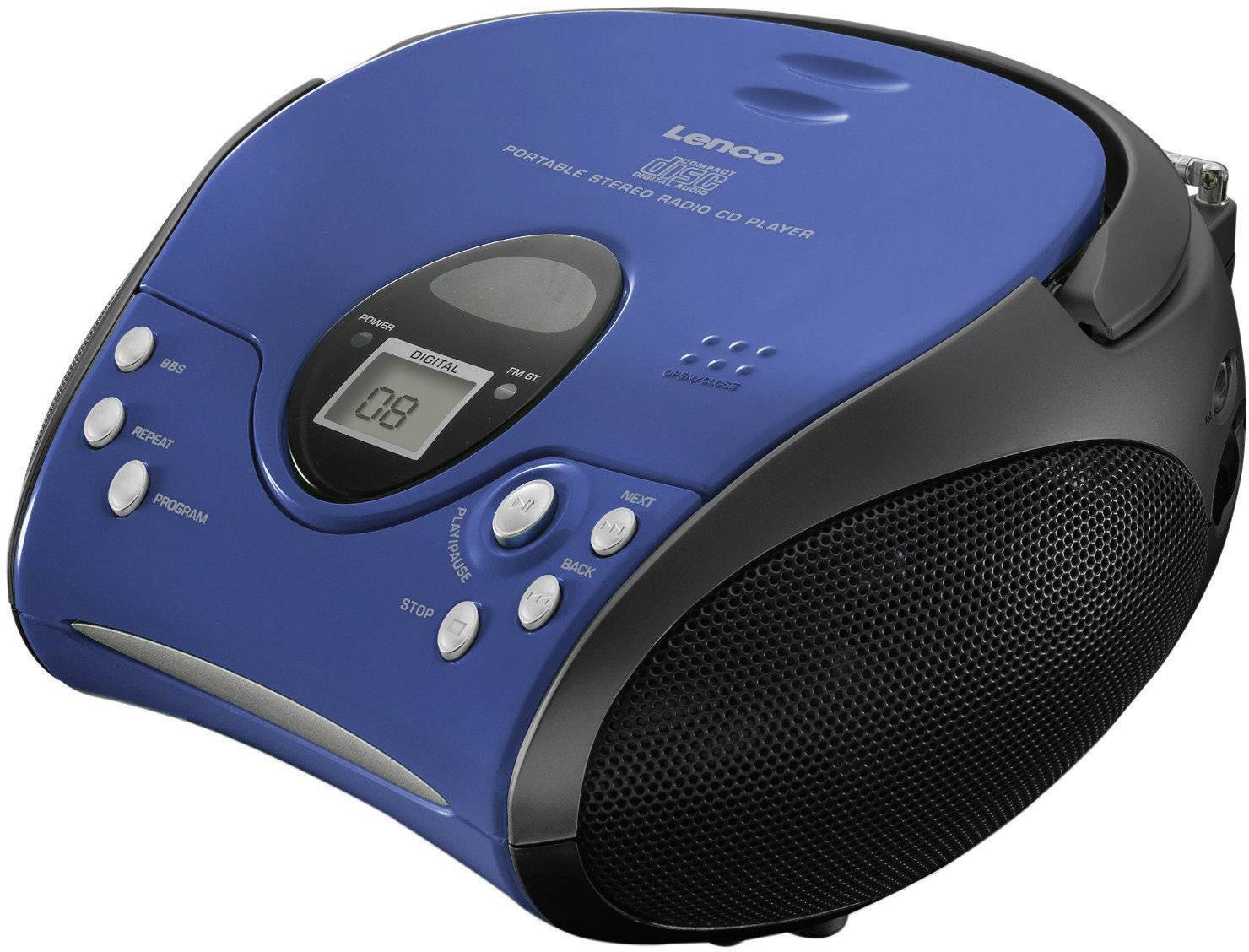 Lenco UKW-Radio m.CD SCD-24 blue/black