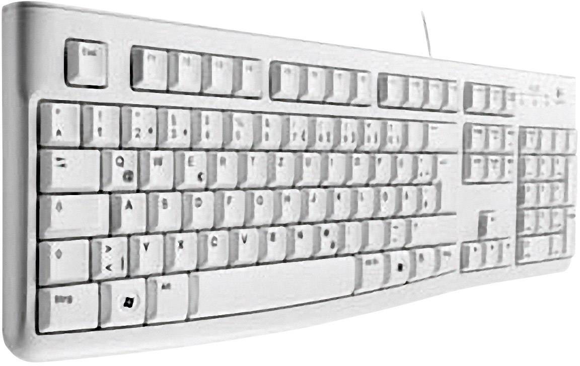 Logitech K120 Keyboard USB Tastatur Deutsch, QWERTZ Weiß Spritzwassergeschützt
