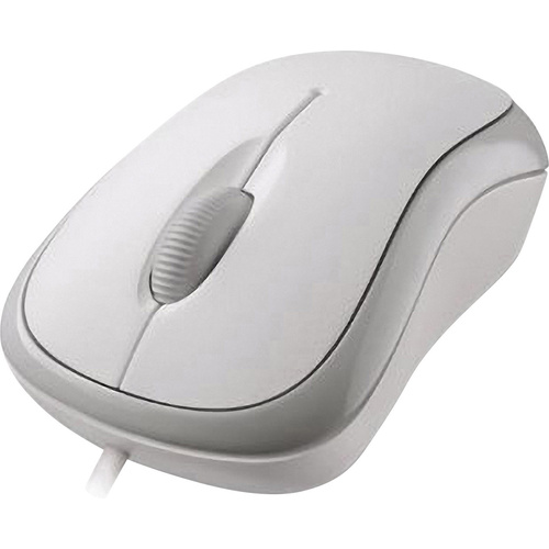 Microsoft Basic Optical Mouse Maus USB Optisch Weiß 3 Tasten 800 dpi
