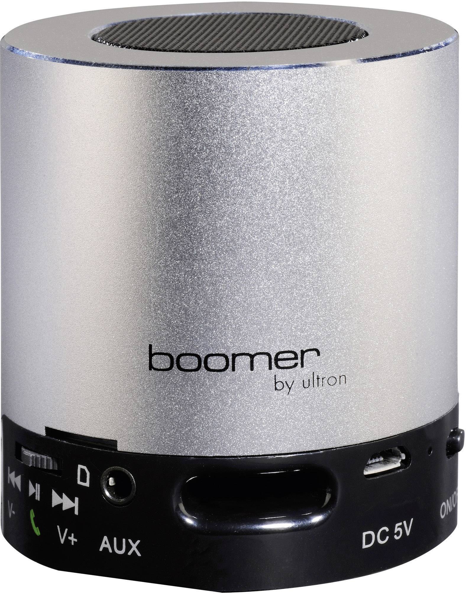 Ultron boomer mobile bluetooth speaker Silber