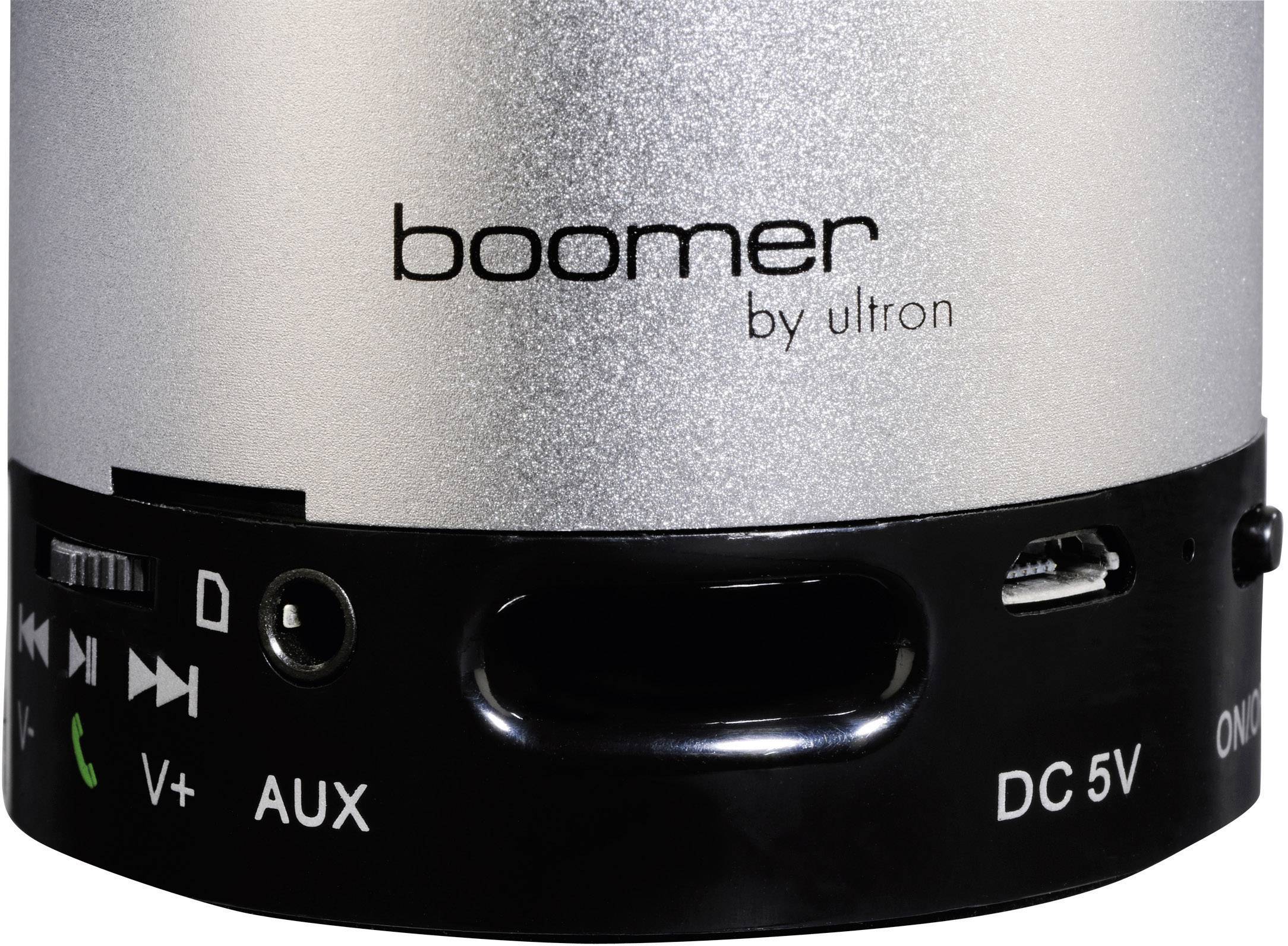 Ultron boomer mobile bluetooth speaker Silber