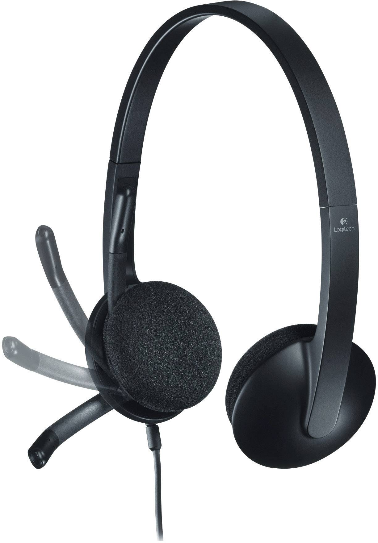 Logitech H340 On Ear Headset kabelgebunden Stereo Schwarz Mikrofon-Rauschunterdrückung Computer