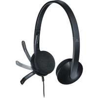 Logitech H340 On Ear Headset kabelgebunden Stereo Schwarz Mikrofon-Rauschunterdrückung Computer Logitech H340 On Ear Headset kabelgebunden Stereo Schwarz Mikrofon-Rauschunterdrückung Computer