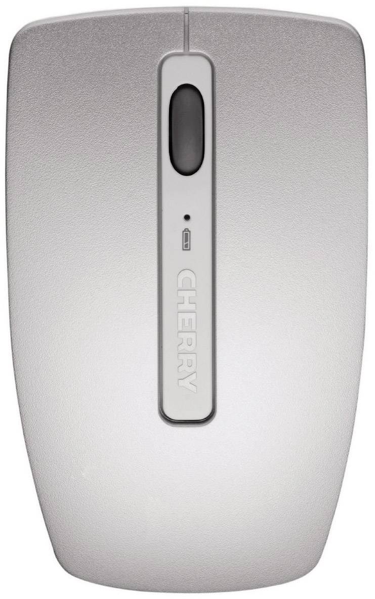 Cherry DW8000 Funk Tastatur, Maus-Set Spritzwassergeschützt Deutsch, QWERTZ Weiß, Silber