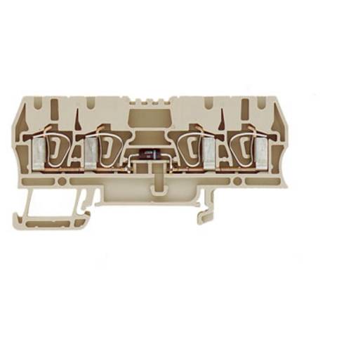 Weidmüller 1650340000 Bauelementreihenklemme Zugfeder Dunkelbeige 20 St.