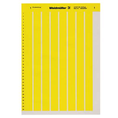 Weidmüller 1686441687LM MT300 210X297 GE Beschriftungssystem Drucker Montage-Art: aufkleben Beschriftungsfläche: 210 x 297mm Gelb