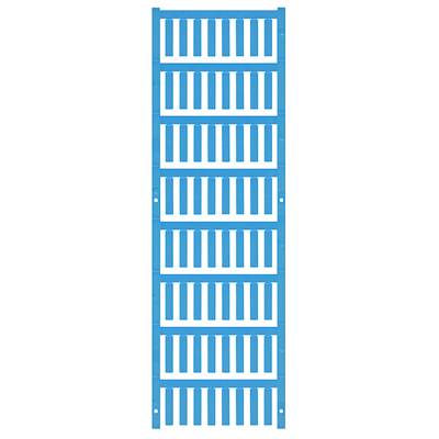 Blaues vertikales Rastermuster mit gleichmäßigen weißen Rechtecken.