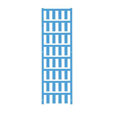 Blauer Gittereinsatz für einen vertikalen Lagerbehälter, bestehend aus nebeneinander angeordneten rechteckigen Öffnungen.