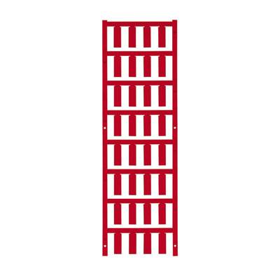 Rote Wandhalterung mit mehreren Schlitzen für die Aufbewahrung oder Organisation von Werkzeugen oder anderen Gegenständen.