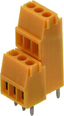 Weidmüller 1703740000 Doppelstockklemme 1.5mm² Polzahl 12 Orange 50St.