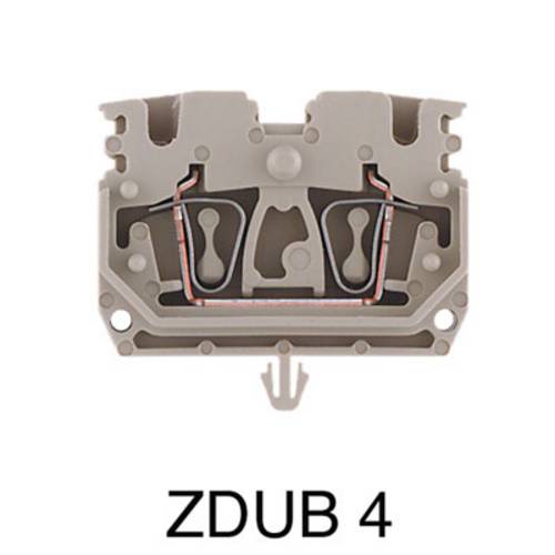 Weidmüller 1712970000 Durchgangsreihenklemme Zugfeder Dunkelbeige 100 St.