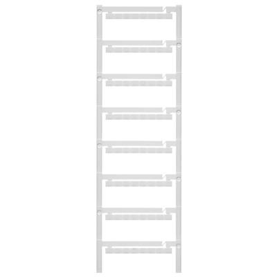Ein weißer Kunststoff-Regaltrenner mit mehreren horizontalen Steckfächern zum Organisieren von Kabeln oder kleinen Gegenständen.