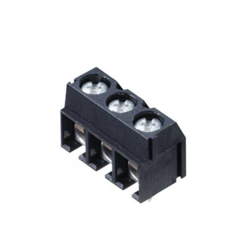 Weidmüller 1760510000 Schraubklemmblock 2.5 mm² Polzahl 2 Schwarz 500 St.