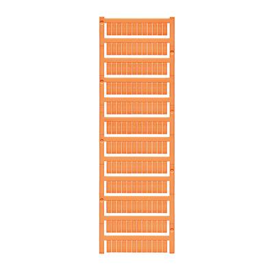 Ein orangefarbenes Kunststoff-Zubehör, rechteckig und gitterförmig, wird in vertikaler Position gezeigt.