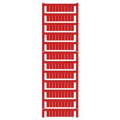 Rote Kunststoffleiter mit mehreren Trittflächen, zur vertikalen Benutzung.