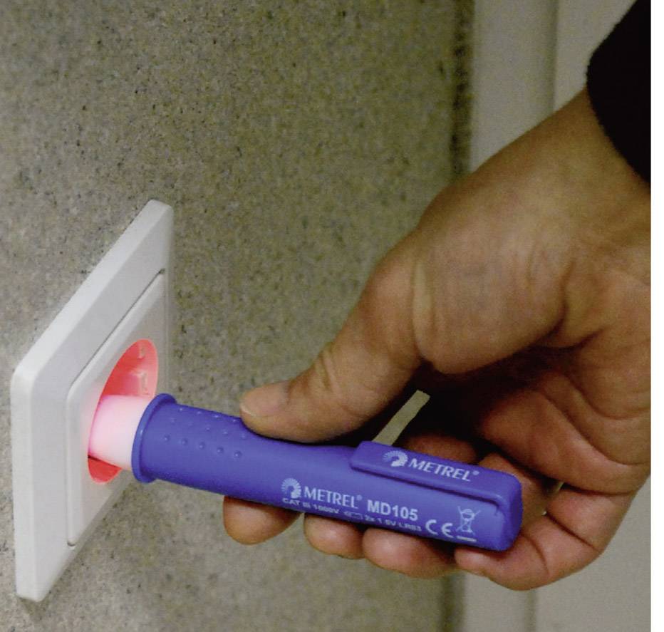 Metrel MD 116 Berührungsloser Spannungsprüfer CAT IV 1000V LED, Vibration, Akustik