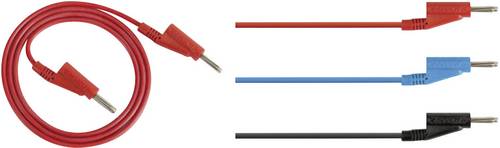 Rohde & Schwarz HZ10B Messleitungs-Set Lamellenstecker 4 mm Lamellenstecker 4 mm 1.00 m Blau 1 St.