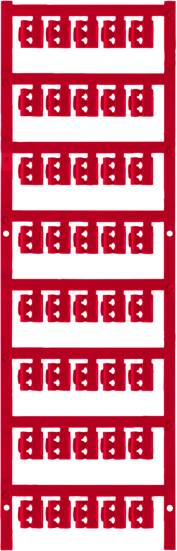 Weidmüller 1813150000 SFC 0/12 NEUTRAL RT Zeichenträger Montage-Art: aufclipsen Beschriftungsfläche: 4.10 x 12mm Rot Anzahl