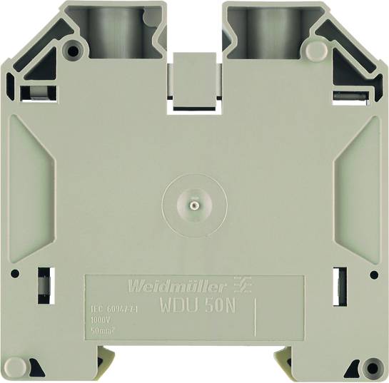 Grauer Weidmüller WDU 50N Reihenklemme, geeignet für IEC 60947-7-1, 1000V, 50mm².