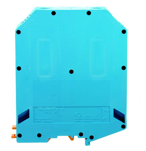 Ein rechteckiges, türkisfarbenes elektronisches Modul mit mehreren Anschlüssen, ohne sichtbare Beschriftung oder Markenkennzeichen.