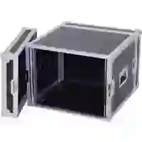 Roadinger 30109788 19 Zoll Rack 8 HE Holz inkl. Griff Roadinger 30109788 19 Zoll Rack 8 HE Holz inkl. Griff