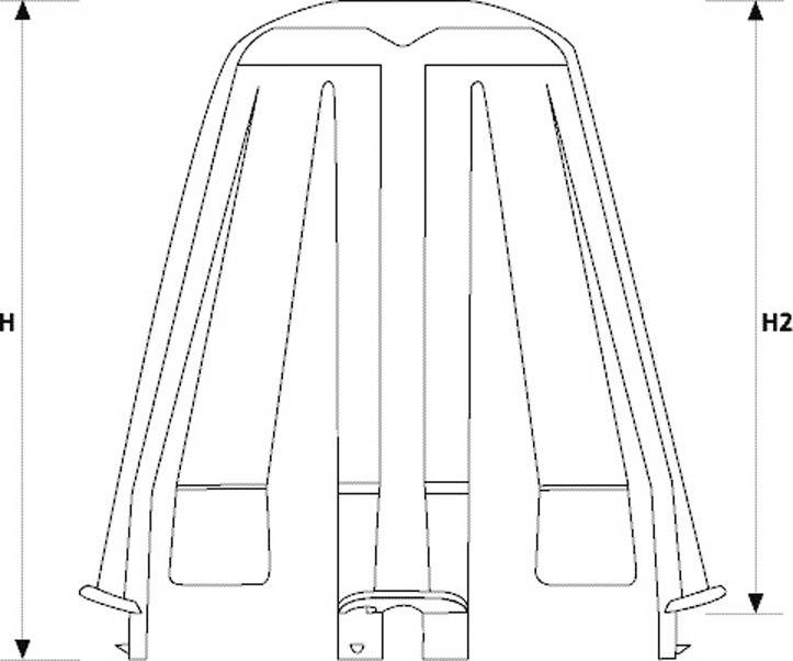 HellermannTyton 148-00098 Abstandshalter