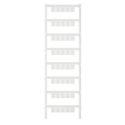 Ein weißer Handtuchheizkörper mit mehreren horizontalen Streben in symmetrischem Design.