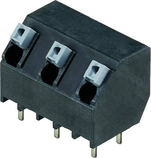 Weidmüller 1886120000 Federkraftklemmblock 1.5mm² Polzahl 3 Schwarz 28St.