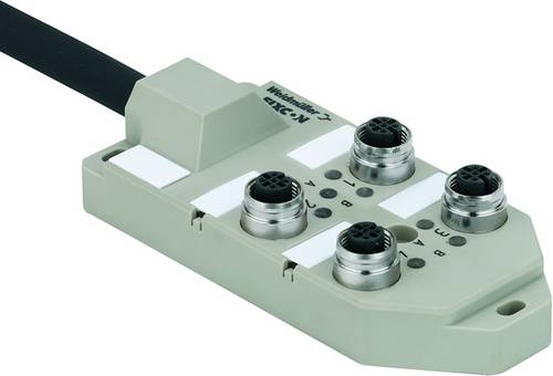 Weidmüller SAI-4-M 5P M12 ECO UT 1892101000 Sensor/Aktorbox passiv Verteiler mit M12 Buchse 2 St.