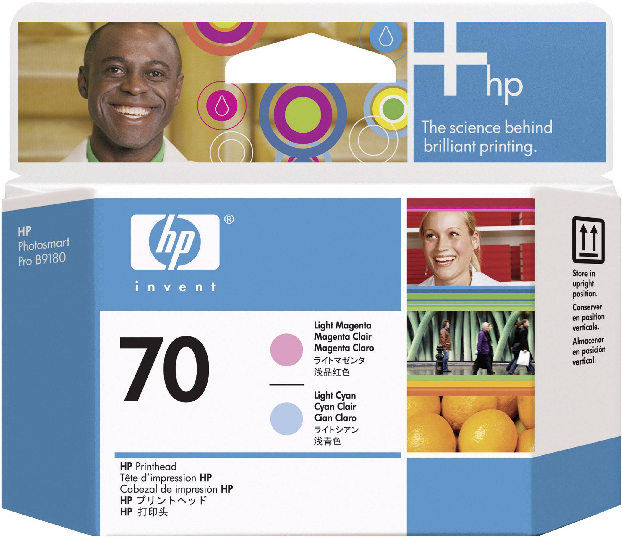 HP 70 - Hellmagentafarben, hell Cyan - Druckkopf