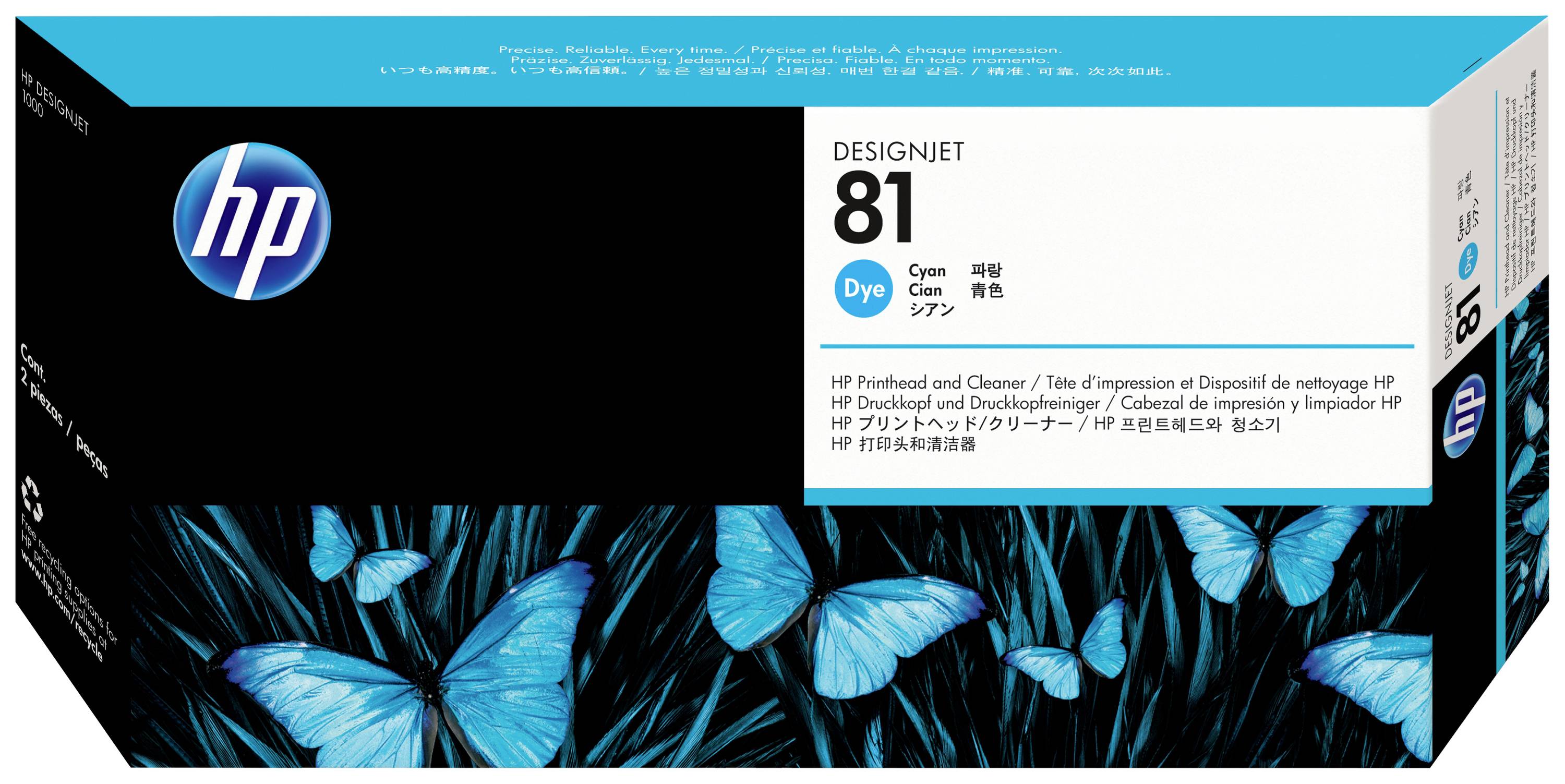 HP Druckkopf 81 Original Cyan C4951A