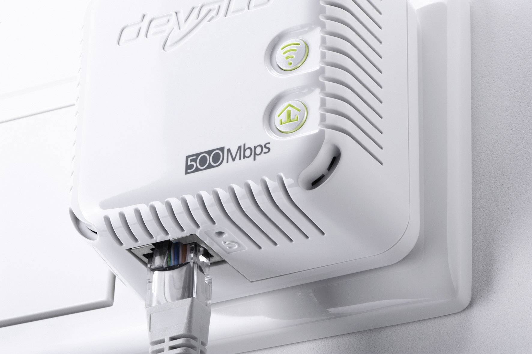 Devolo dLAN® 500 WiFi Powerline WLAN Einzel Adapter 500 MBit/s