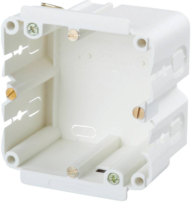 Heidemann 09830 Brüstungskanal Geräteeinbaudose (B x H x T) 70 x 70 x 50 mm 1 St. Grau