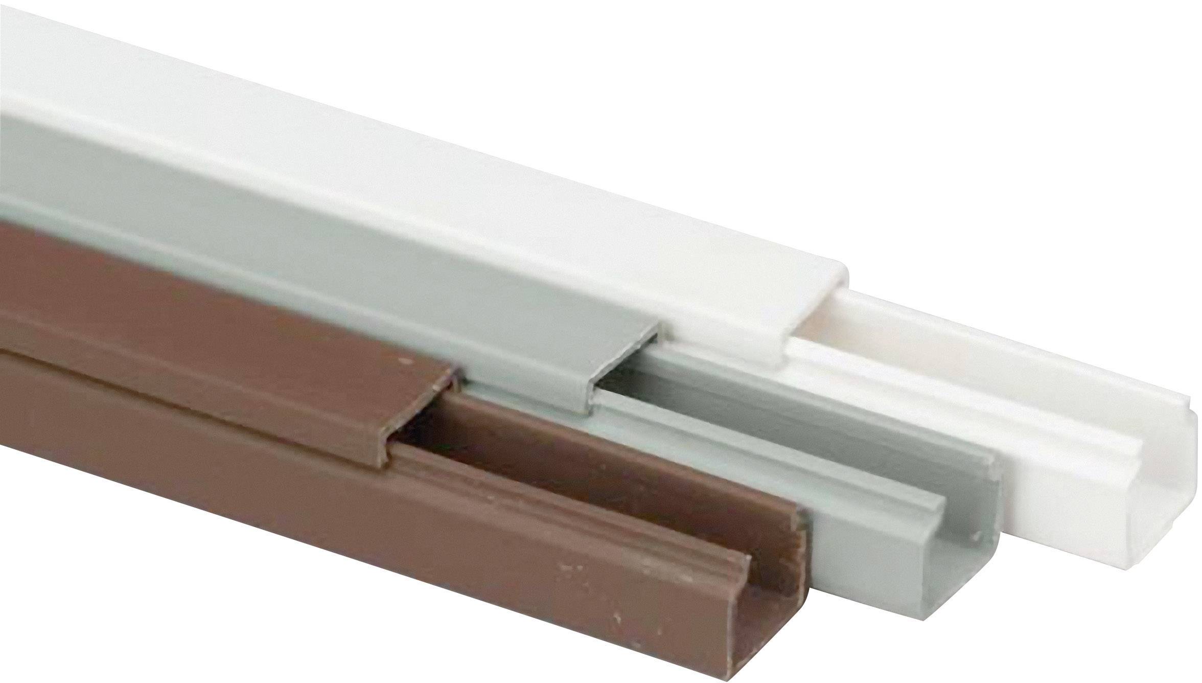 Heidemann 09941 Kabelkanal (L x B x H) 2000 x 15 x 15mm Grau