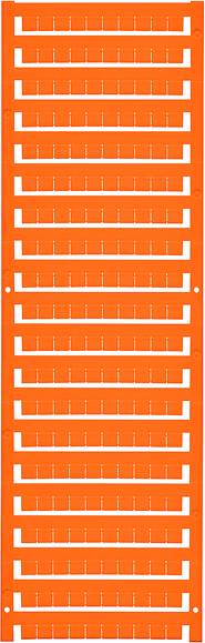 Oranges Kunststoffteil mit mehreren schmalen, horizontalen Schlitzen, parallel angeordnet. Eignet sich als Ablage- oder Trägerelement.