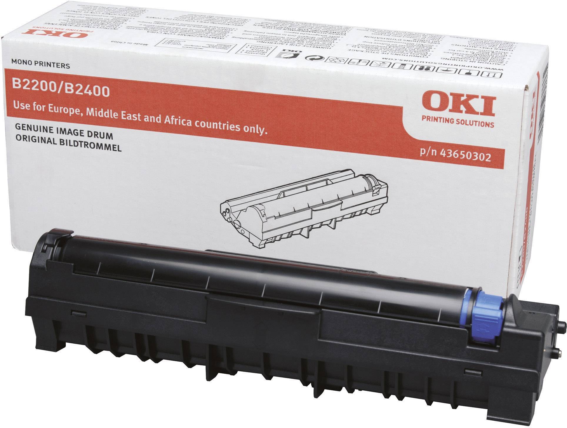 OKI Trommeleinheit 43650302 Original Schwarz 11800 Seiten Drum Unit B2200 B2400 Trommel