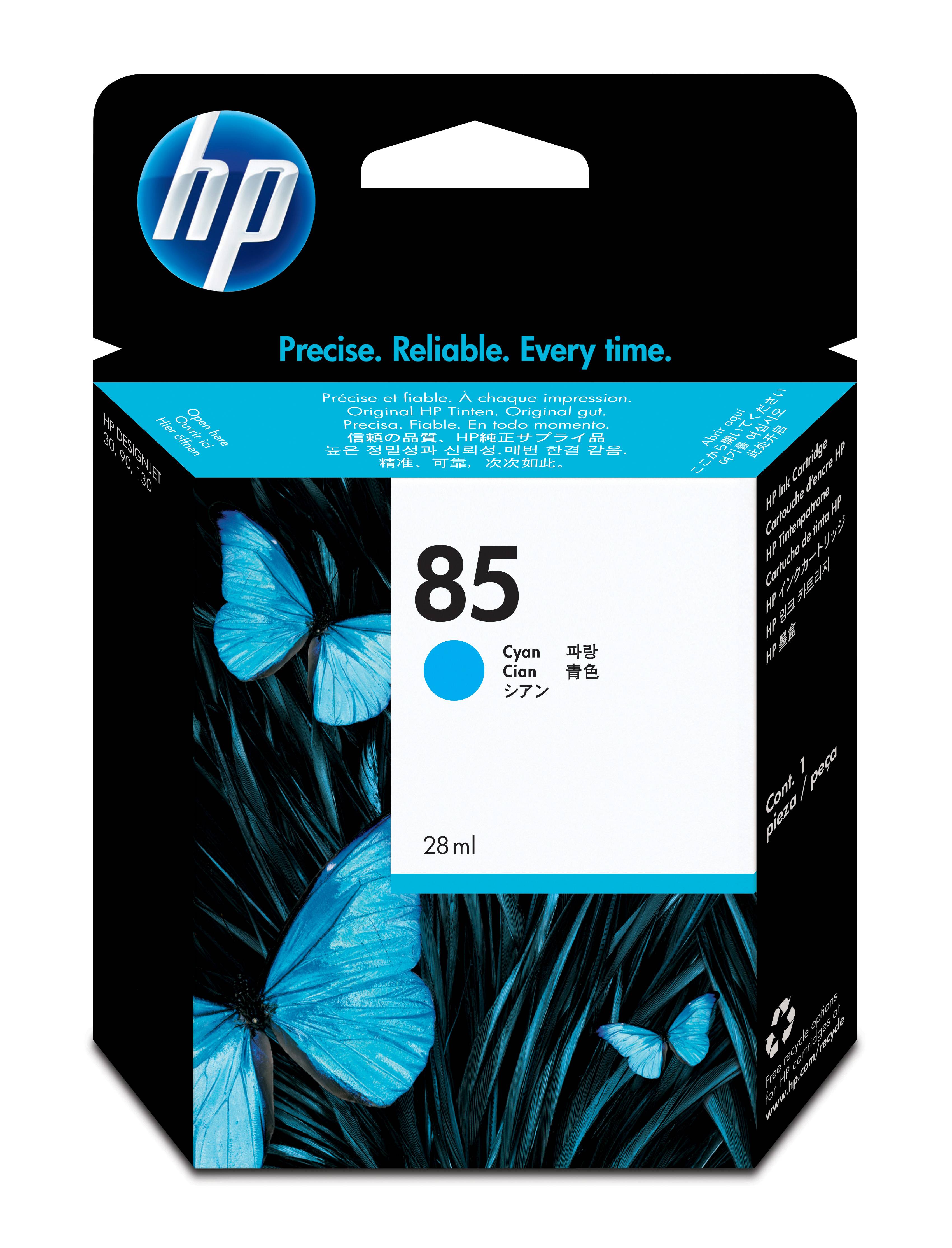 HP Tinte 85 Original Cyan C9425A