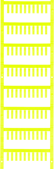 Weidmüller 1919470000 SF 2/12 NEUTRAL GE V2 Leitermarkierer Montage-Art: aufclipsen Beschriftungsfläche: 3.60 x 12mm Gelb Anzahl