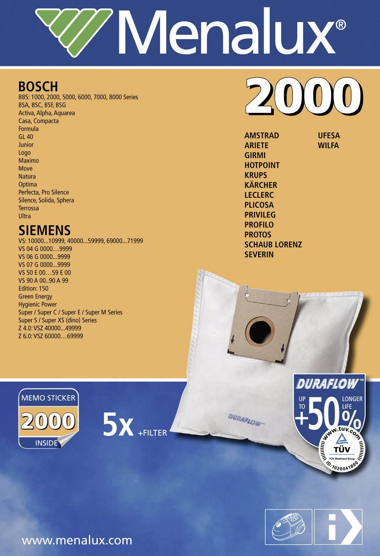 Menalux 2000 Staubsaugerbeutel 1 St.