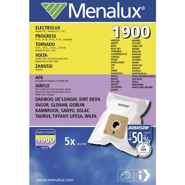 Menalux 1900 Staubsaugerbeutel 1 St. Menalux 1900 Staubsaugerbeutel 1 St.