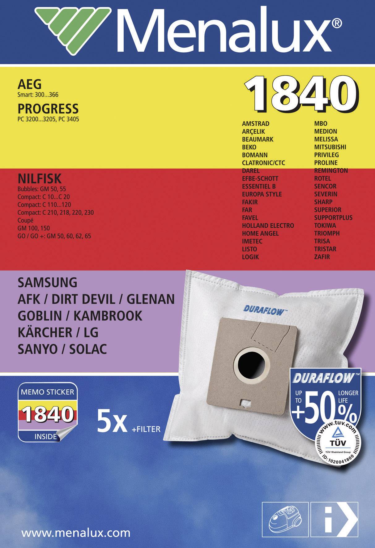 Menalux 1840 Staubsaugerbeutel 1 St.